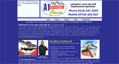 Desktop Screenshot of a1leicesterfascia.co.uk